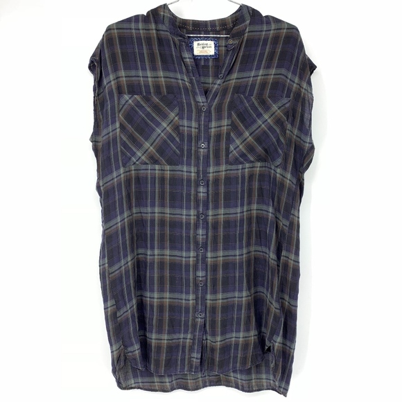 Anthropologie Dresses & Skirts - Anthropologie Holding Horses blue plaid dress